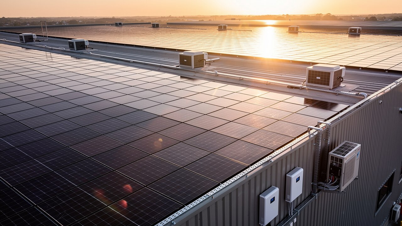 Fotowoltaika dla firm – instalacja PV na dachu obiektu komercyjnego